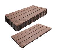 Relaxdays WPC tiles 60x30 cm