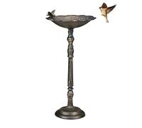 Relaxdays XL Cast Iron Standing Bird Bath