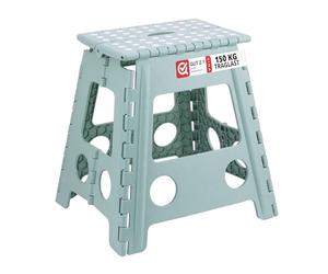 Relaxdays XL Folding Stool, Portable, Large Bathroom Step Stool, For up to 120 kg, Plastic, 39.5 cm Tall