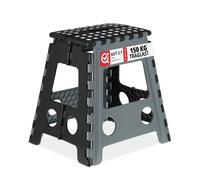 Relaxdays XL Folding Stool Set of 4, Foldable