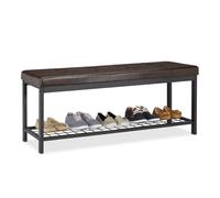Relaxdays XXL Padded Shoe Bench