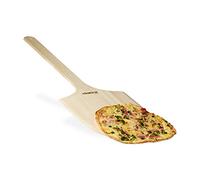 Relaxdays XXL Pizza Peel made of Wood w/ Extra-Long Handle, Size: 1 x 30 x 78 cm Pizza Shovel Carrier, Natural