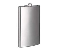 Relaxdays XXL Stainless Steel, Travel Hip Flask with 1.8L Volume Capacity, Classic Design, Barware, Silver, 29 x 18 x 5 cm