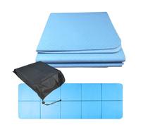 Relaxdays Yoga Mat, 6 mm Thick, 61 x 183 cm, Choice of Colours | Foldable, with bag, non-slip, sports mat for yoga, Pilates and fitness