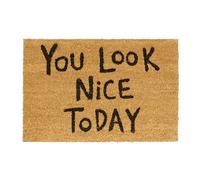 Relaxdays YOU LOOK NICE Coir Doormat