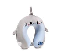 Relaxeazzz Archie the Shark Adoramals Plush Memory Foam Travel Pillow - Neck Flight Airplane Pillow For Travel - Kids Neck Pillows Cushion For Sleeping Neck Pain Adults - Airport Essentials