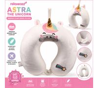 Relaxeazzz Astra Unicorn Memory Foam Travel Pillow Plush Neck Cushion