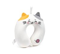 Relaxeazzz Lola the Cat Adoramals Plush Memory Foam Travel Pillow - Neck Flight Airplane Pillow For Travel - Kids Neck Pillows Cushion For Sleeping Neck Pain Adults - Airport Essentials