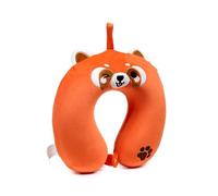 Relaxeazzz Ru the Red Panda Adoramals Plush Memory Foam Travel Pillow - Neck Flight Airplane Pillow For Travel - Kids Neck Pillows Cushion For Sleeping Neck Pain Adults - Airport Essentials