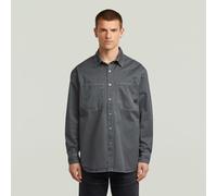 Relaxed 2-Pocket Shirt - Medium blue - Men XL