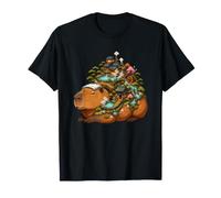 Relaxed Capybara Japanese Onsen Mountain Village T-Shirt