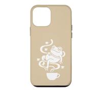 Relaxed Coffee Frog Cozy Café Graphic Design Case for iPhone 12 mini