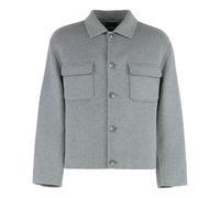Relaxed fit jacket, male, Hugo, Light Jackets, Gray, XL, Jackets XL