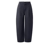 Relaxed Fit Stretch Cotton Barrel Leg Trousers for Women s.Oliver Bleu 38