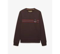Superdry Outdoor Stripe Logo Relaxed Sweatshirt Brown M Men