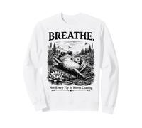 Relaxed Frog Nature Mindfulness Cottagecore Sweatshirt