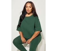 Relaxed Longline T-Shirt Yours Dark Green 30-32