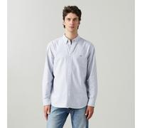 Relaxed Oxford Shirt with Button-Down Collar blue striped