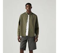 Relaxed Oxford Shirt with Button-Down Collar Khaki Green