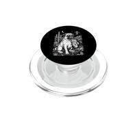 Relaxed Pug Dog Desert UFO Iced Drink Graphic PopSockets PopGrip for MagSafe