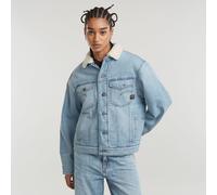 Relaxed Sherpa Jacket - Light blue - Women XS