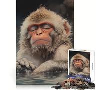 Relaxed Snow Monkey Jigsaw Puzzles for Adults1000 Pieces Mind Skill Toy Quiet Hobby Design Assembly (38x52cm)