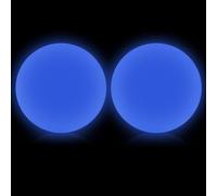 Relaxgiant 2 Pcs Pink Glow in the Dark Lacrosse Ball Official Size 2.48'' Lacrosse Training Ball Night Practice for Indoor Outdoor Sports Colorful Sports Gifts
