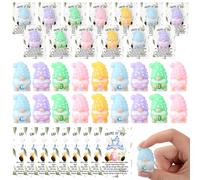 Relaxgiant 24 Set Easter Gifts Bulk Mini Easter Gnome Stress Ball Resurrection Easters Story Basket Eggs Cards Easters Party Favors Small Gnomes Figures