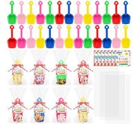 Relaxgiant 24 Set End of Year Gifts for Students Summer Include Sand Shovels Card Transparent Flat Pocket End of The Year School Gifts for Preschool Kindergarten 2025 Graduation Beach Supplies Party