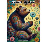 Relaxing Animal Mandalas: Large Print Stress Relief Coloring Book for Adults and Teens