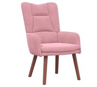 Relaxing Chair in Pink Velvet