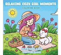 Relaxing Cozy Girl Pet Moments Coloring Book:: Cute Girl Life Featuring Adorable Pet Moments, Everyday Activities, and Cozy Scenes (Cozy Girl Life)
