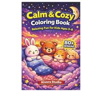 Relaxing Cute Animals for Quiet Time, Bedtime and Stress Relief: 80 Easy Coloring Pages for Toddlers and Preschool Boys and Girls