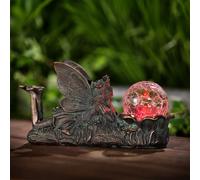 Relaxing Fairy Solar Garden Light Ornament Decoration Multicolour LED - 28cm by Bright Garden