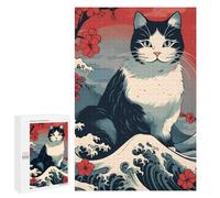 Relaxing Home Activity - Japanese Cat 3, Challenging Puzzle for Adults, 1000 PCS - to Assemble, Frame And Display