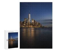 Relaxing Home Activity - Manhattan Skyline, Wooden Art Puzzle, 300 PCS - for Quiet Evenings And Focused Play
