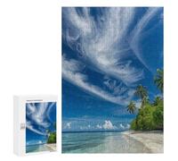 Relaxing Home Activity - Ocean Meets Sky, Challenging Puzzle for Adults, 300 PCS - to Assemble, Frame And Display