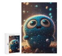 Relaxing Home Activity - Space Furry Friend, Challenging Puzzle for Adults, 300 PCS - to Assemble, Frame And Display