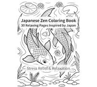 Relaxing Japanese Garden Coloring Book for Adults: Stress Relief & Relaxation