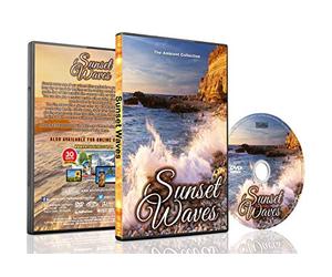 Relaxing Ocean DVD - Sunset Waves with Dolby Surround Sea Sounds or Soothing Piano Music