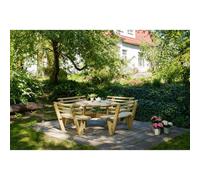 Relaxing Picnic Table - 8 Seat Green Tint by EKJU