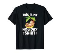 Relaxing Sloth Chilling This Is My Holiday Shirt T-Shirt