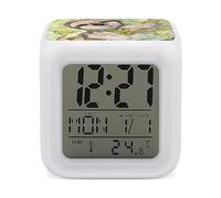 Relaxing Sloth Color Changing Alarm Clocks LED Digital Clock Bedside Clock for Home Office