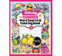 Relaxing Summer Word Search & Coloring Book