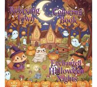 RELAXING TOWN ENCHANTED HALLOWEEN NIGHTS: A Cute & Calming Coloring Journey for All Ages.