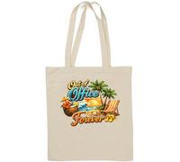 Relaxing Tropical Beach Vacation Scene Natural Cotton Tote Bag White
