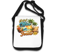 Relaxing Tropical Beach Vacation Scene Shoulder Bag White