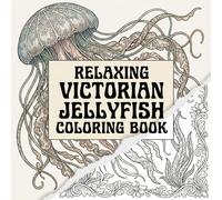 Relaxing Victorian Jellyfish Coloring Book