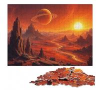 Relaxing Wooden Puzzle, Adults, Crimson Horizons Call, 1000 Pieces | A flexible puzzle activity: focused tabletop leisure at home.