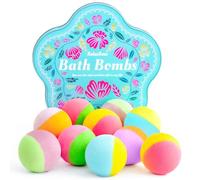 RelaxRose Bath Bomb Gift Set:10pcs Handmade Bath Bombs with Natural Ingredients, 5 Different Flavors, Relaxing Pumps for Women, Men and Kids, Best Gift from C